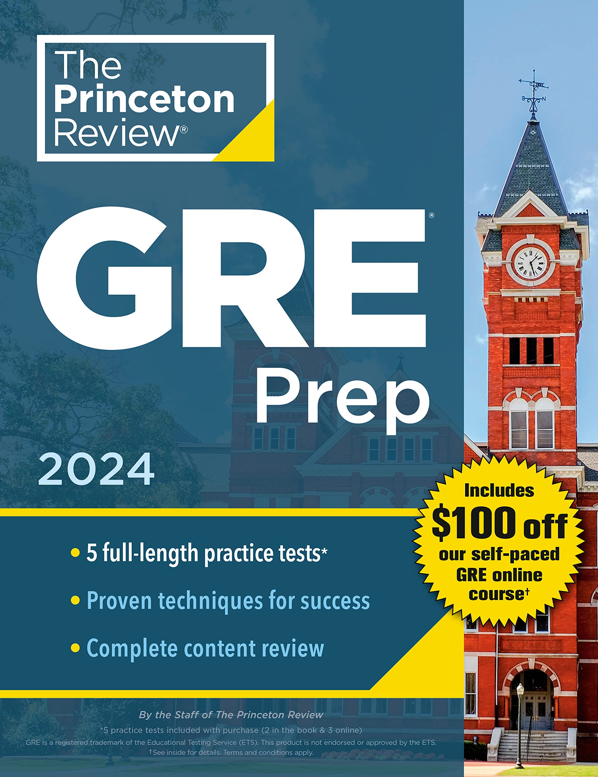 PRINCETON REVIEW, THE: GRE PREP, 2024