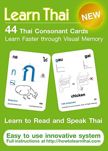 LEARN THAI: 44 THAI CONSONANT CARDS