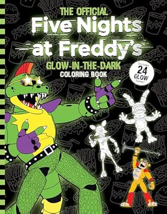 FIVE NIGHTS AT FREDDY'S GLOW IN THE DARK COLORING BOOK