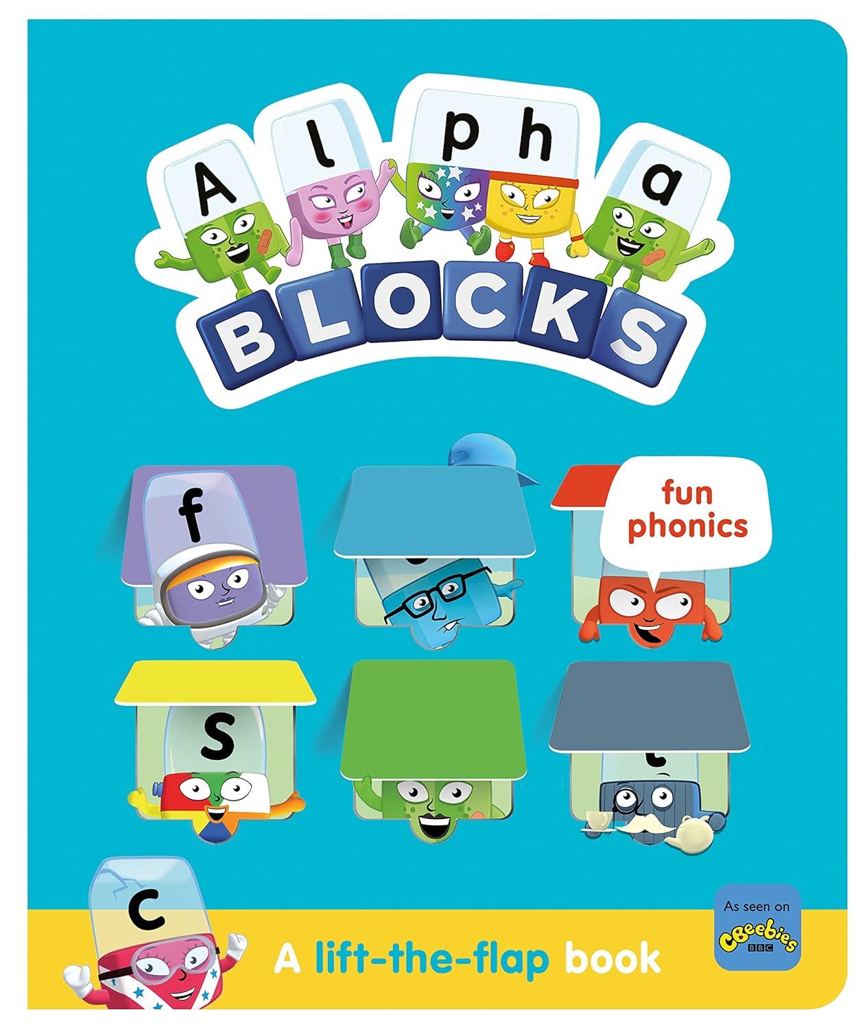 ALPHABLOCKS FUN PHONICS: A LIFT-THE-FLAP BOOK - English